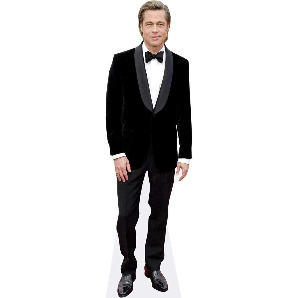 Brad Pitt (Black Suit) Silhouette en Carton Grandeur Nature