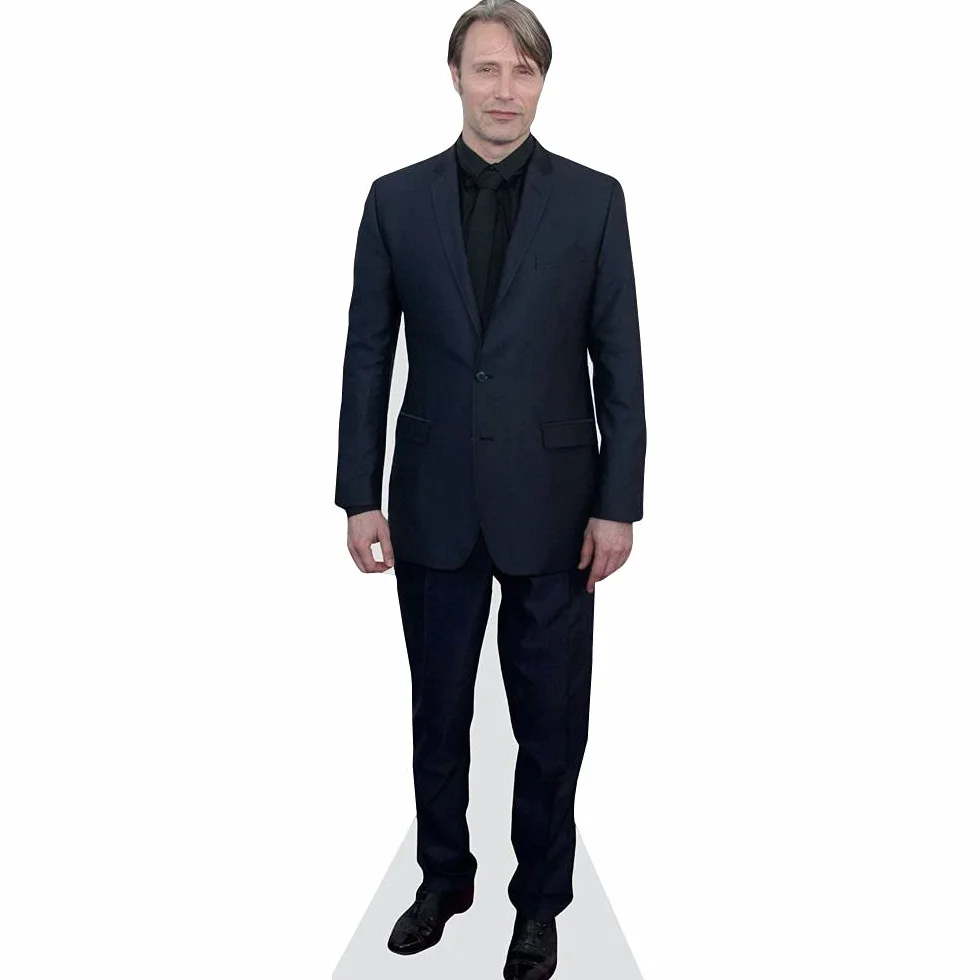 Mads Mikkelsen Silhouette en Carton Grandeur Nature