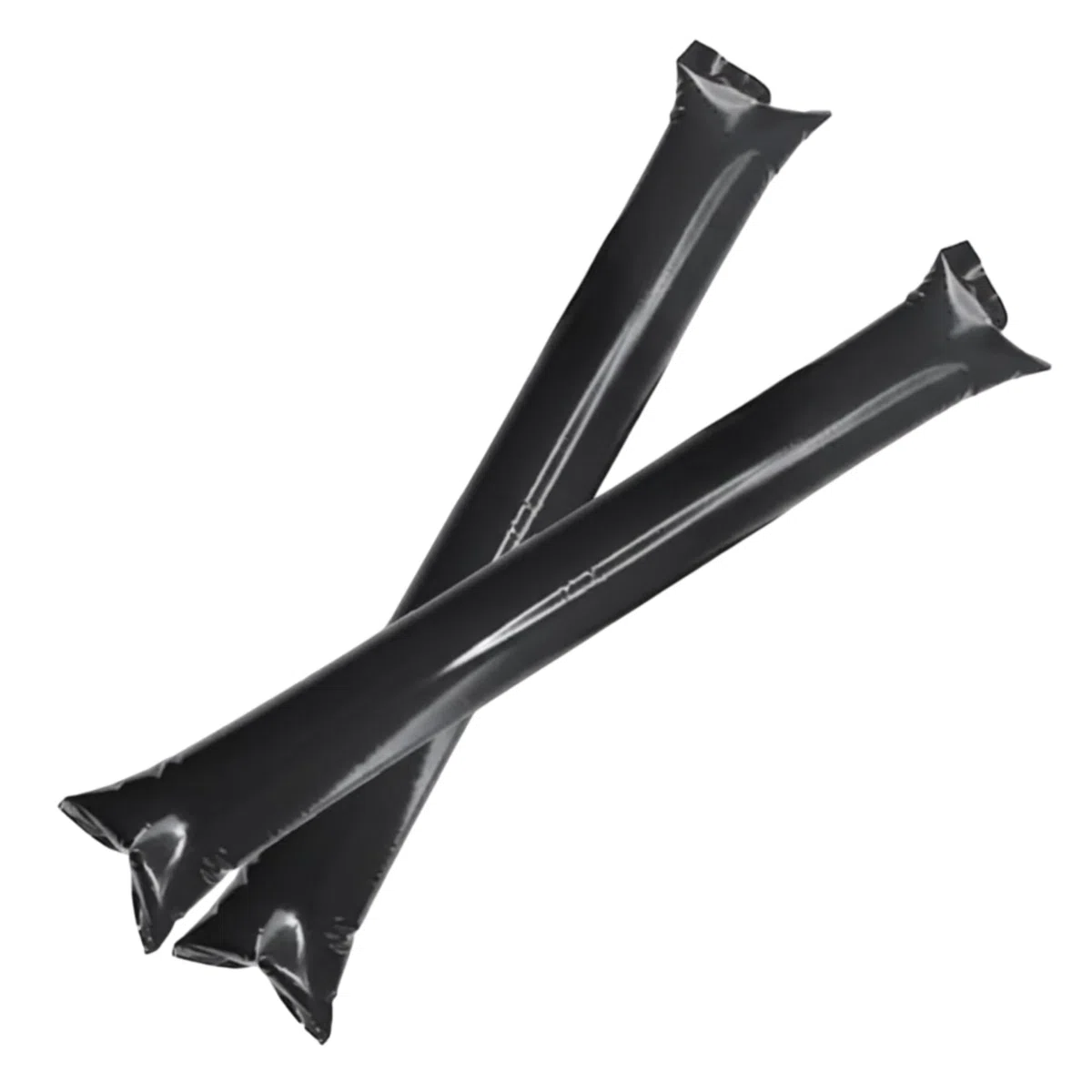Lot 100 Paires Bâtons de Frappe Gonflables Réutilisables | Bâtons de Fête ou d'Animation Bruyants pour Événements Sportifs et Célébrations | Cotillons et Accessoires d'Ambiance (Noir)