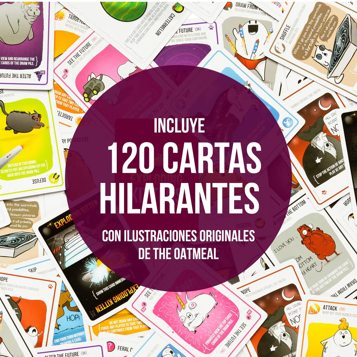 Exploding Kittens Party Pack EKIEK04ES Jeu de société 2-10 joueurs - Version Espagnole