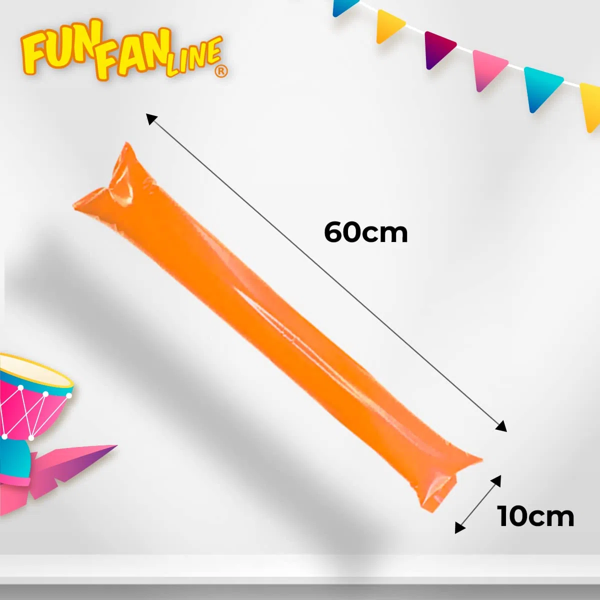 Lot 50 Paires Bâtons de Frappe Gonflables Réutilisables. Bâtons de Fête ou d'Animation Bruyants pour Événements Sportifs et Célébrations. Cotillons et Accessoires