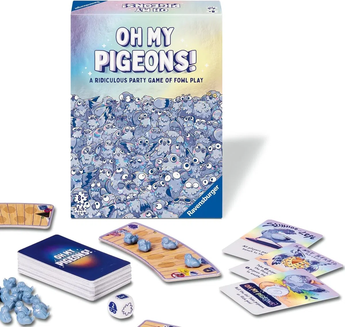 Ravensburger Oh My Pigeons! Jeu Amusant pour fête familiale à partir de 8 Ans