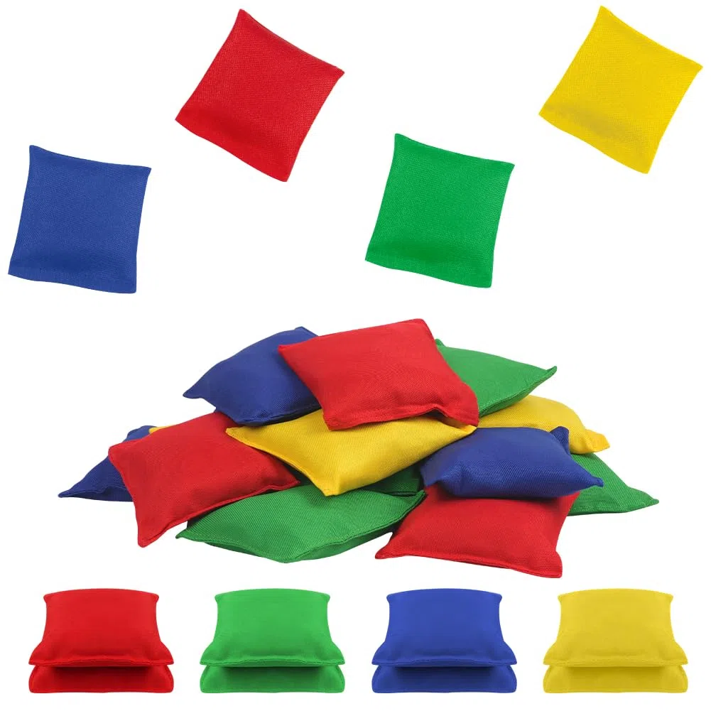 Flintronic Sacs de Cornhole de Haricot, Cornhole Bean Bag Set, Jeux de Lancer de Sac de Haricots, Sac de Sable, Bean Bags Toss Legged Race pour Enfants Adultes